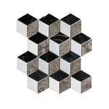 Taylor 3D Mosaic Tile by Castelli Marble