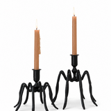 Cast Iron Spider Taper Candleholders - Set of 2