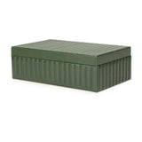 Eton Ribbed Leather Storage Box