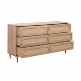 Carmen Cane 6-Drawer Dresser