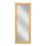 Bama Long Natural Rattan Wall Mirror