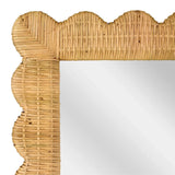 Bama Long Natural Rattan Wall Mirror