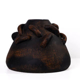 Visha Roped Dark Terracotta Vase