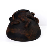 Visha Roped Dark Terracotta Vase