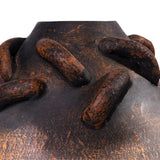 Visha Roped Dark Terracotta Vase