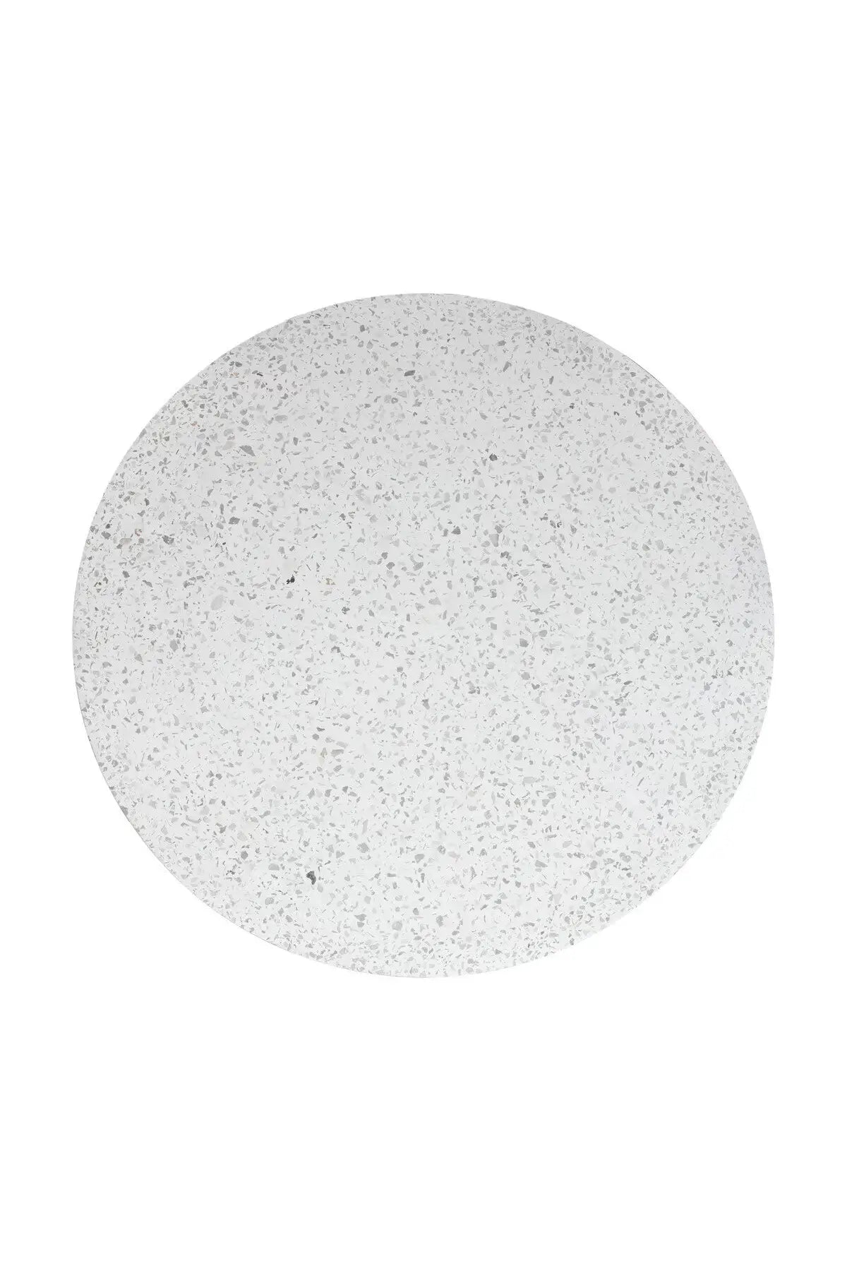 top of round terrazzo table