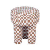Claire Checkered Stool