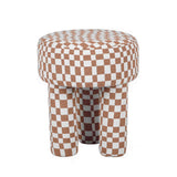 Claire Checkered Stool