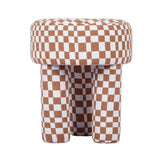 Claire Checkered Stool