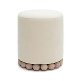 Dex Cream Ottoman