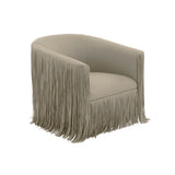 Shag Me Leather Swivel Chair