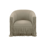 Shag Me Leather Swivel Chair