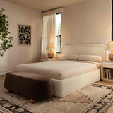 Jaine Boucle Large Ottoman