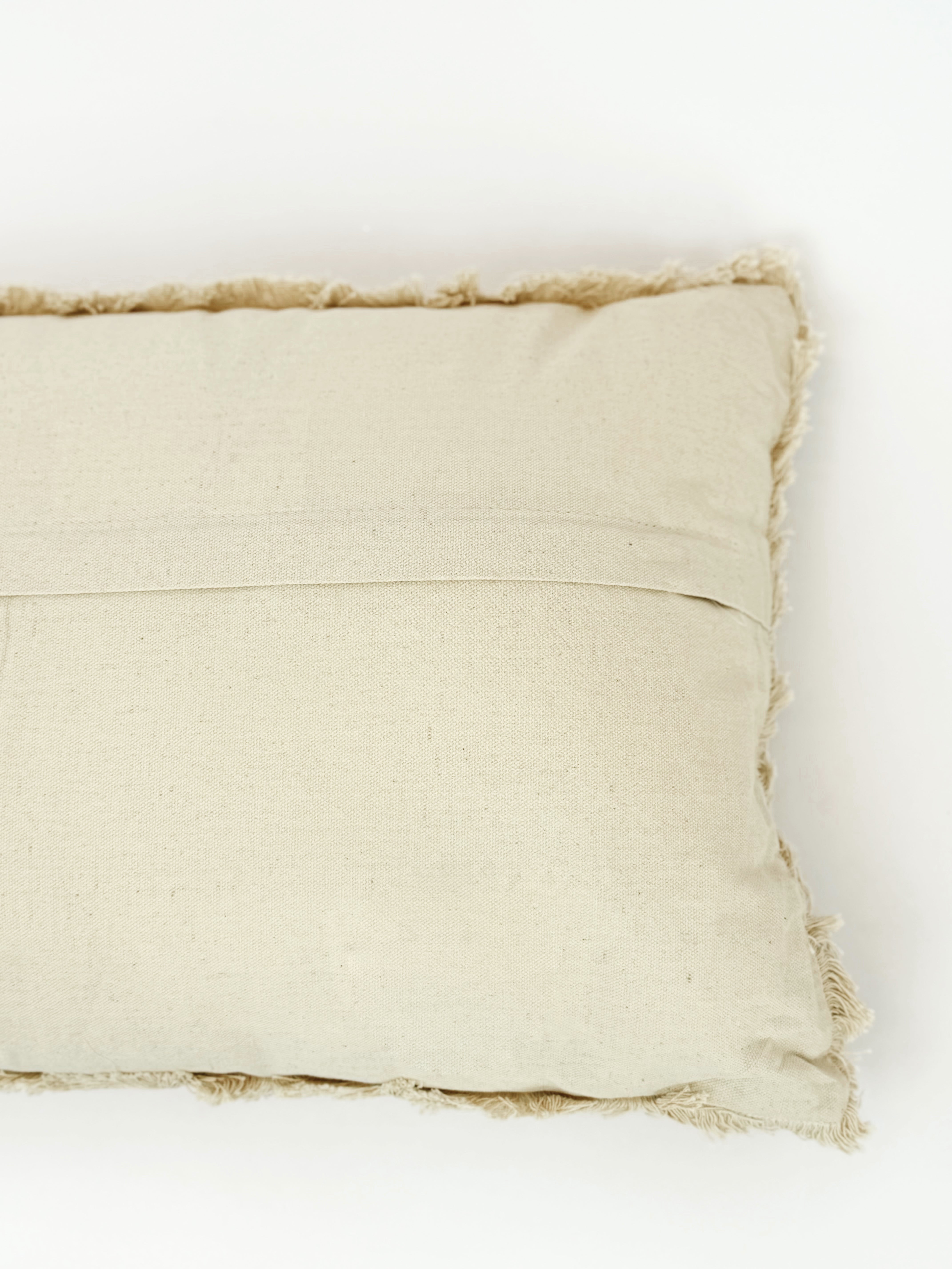 Floral Block Print Lumbar Pillow - 14