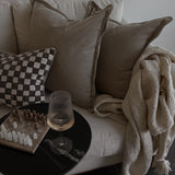 Blyane Tasseled Throw Blanket - Cream