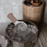 Nyah Stainless Steel Ice Bucket with Handle + Lid