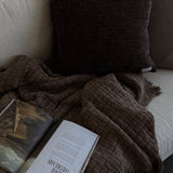 Roberts Cotton Throw - Brown