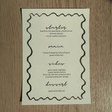 Free Menu + Place Cards - Digital Download