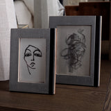 Black and White Striped Frame - 2 Sizes