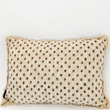 Floral Block Print Lumbar Pillow - 14"x20"