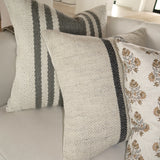 Campbell Striped Pillow - Beige - 20"x20"