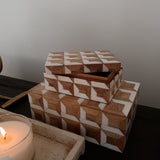 Luanne Geo Patterned Box - 2 Sizes