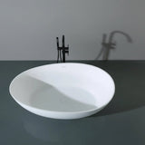 Arcticstone 63" Oval Double Slipper Freestanding Tub