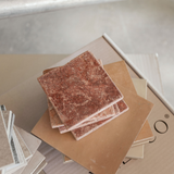 Red Onyx 4"x4" Tile by Castelli Marble
