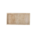 Lunan Travertine Tray - Tan