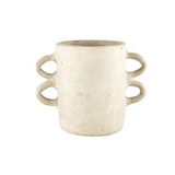 Tristan Paper Mache Vase with Handles - Natural