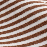 Striped Cotton Bath Sheet - Dark Brown