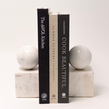 Erin Marble Geometric Bookends - Set of 2