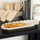 Ivory Ruffle Tray