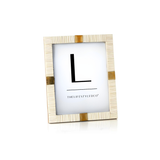 Maha Bone with Brass Trim Photo Frame
