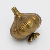 Antique Gold Metal Garlic