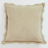Pomona Scallop Pillow - Beige - 22"x22"