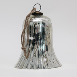 Mercury Glass Bell Ornament - Silver