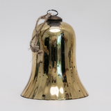 Mercury Glass Bell Ornament - Gold
