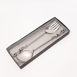 Twisted Handle Stainless Steel Serving Set