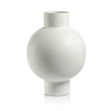 Falun Tall White Stoneware Vase