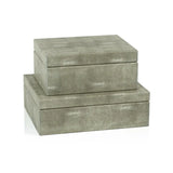 Molfeta Shagreen Leather Decorative Box - 2 Sizes