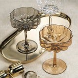 Gray Reinhard Handblown Coupe Glasses - Set of 4