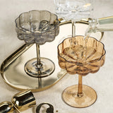 Brown Reinhard Handblown Coupe Glasses - Set of 4