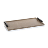 Cameroon Rectangular Mink Leather Serving Tray - 2 Sizes
