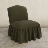 Ashburn Ruffle Slipper Chair