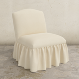 Ashburn Ruffle Slipper Chair