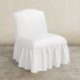 Ashburn Ruffle Slipper Chair