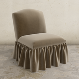 Ashburn Ruffle Slipper Chair