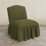 Ashburn Ruffle Slipper Chair