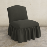 Ashburn Ruffle Slipper Chair